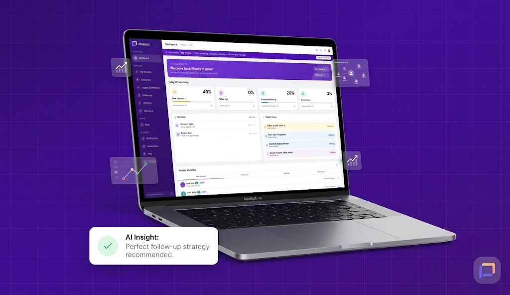 Chatalott dashboard — the CRM built for network marketers